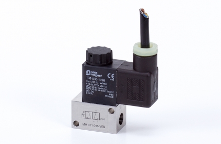 3/2-solenoid-valve, directly actuated, n.c., G 1/8", stainless steel a4, ATEX
